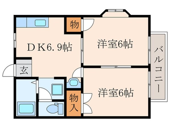 エスポワ－ルの物件間取画像